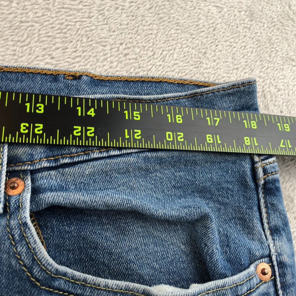 Levis Mens 505 Jeans 38x30 Straight Leg Classic Casual Denim Relaxed Fit Blue - Picture 4 of 12